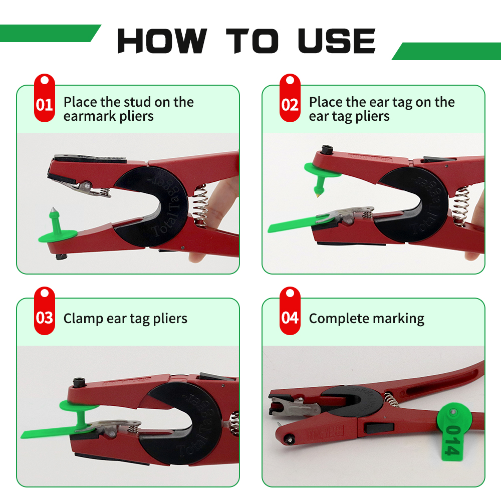 100PCS Sheep Ear Tag Pliers 00 - Livestock Ear Tag ulasan dan harga